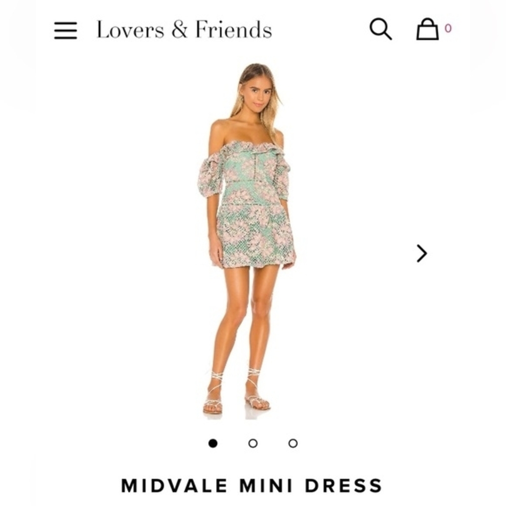 NWT Lovers & Friends Off-Shoulder Mini Dress